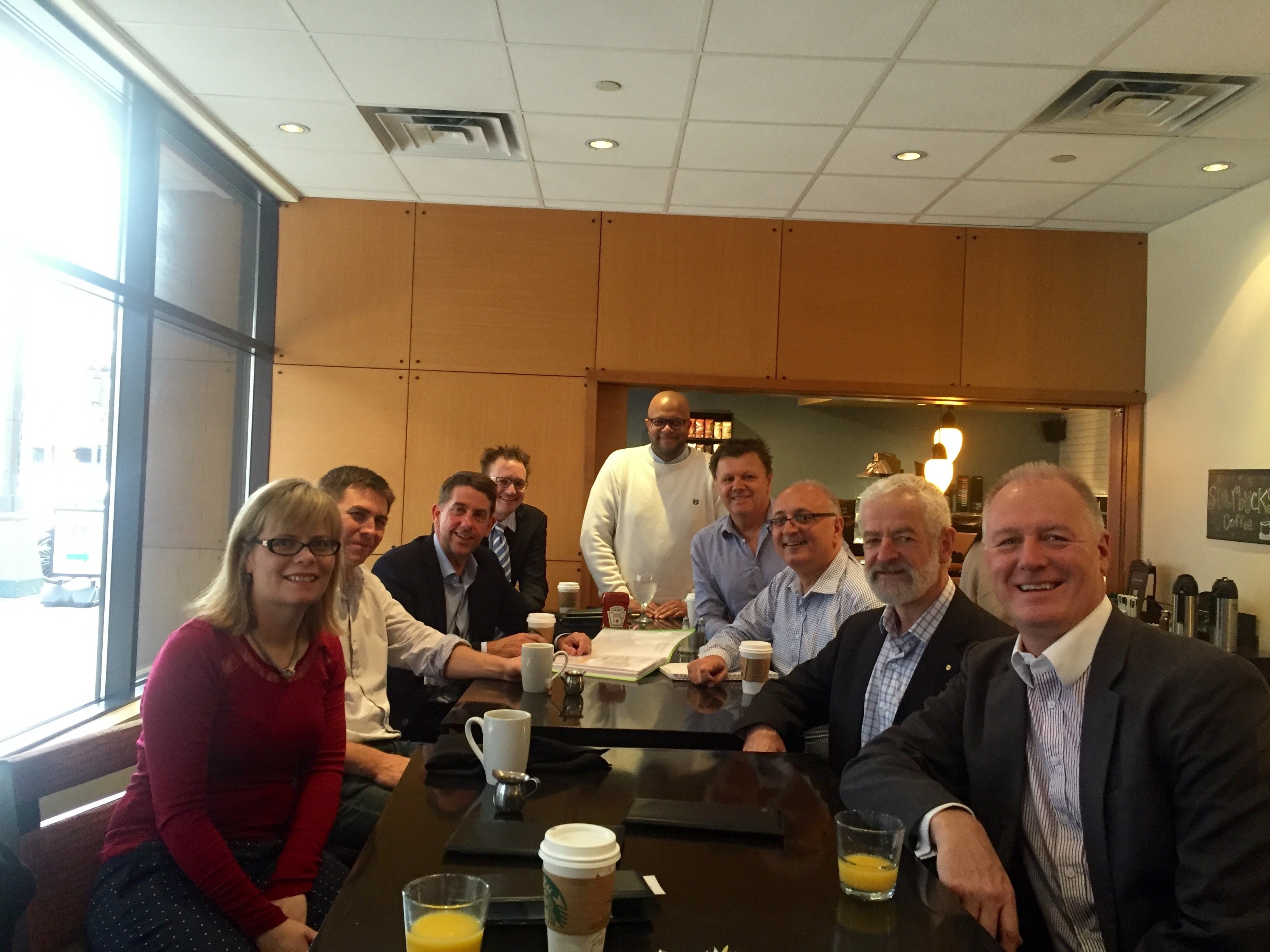 Phillip Rowell leading a roundtable discussion with healthcare leaders